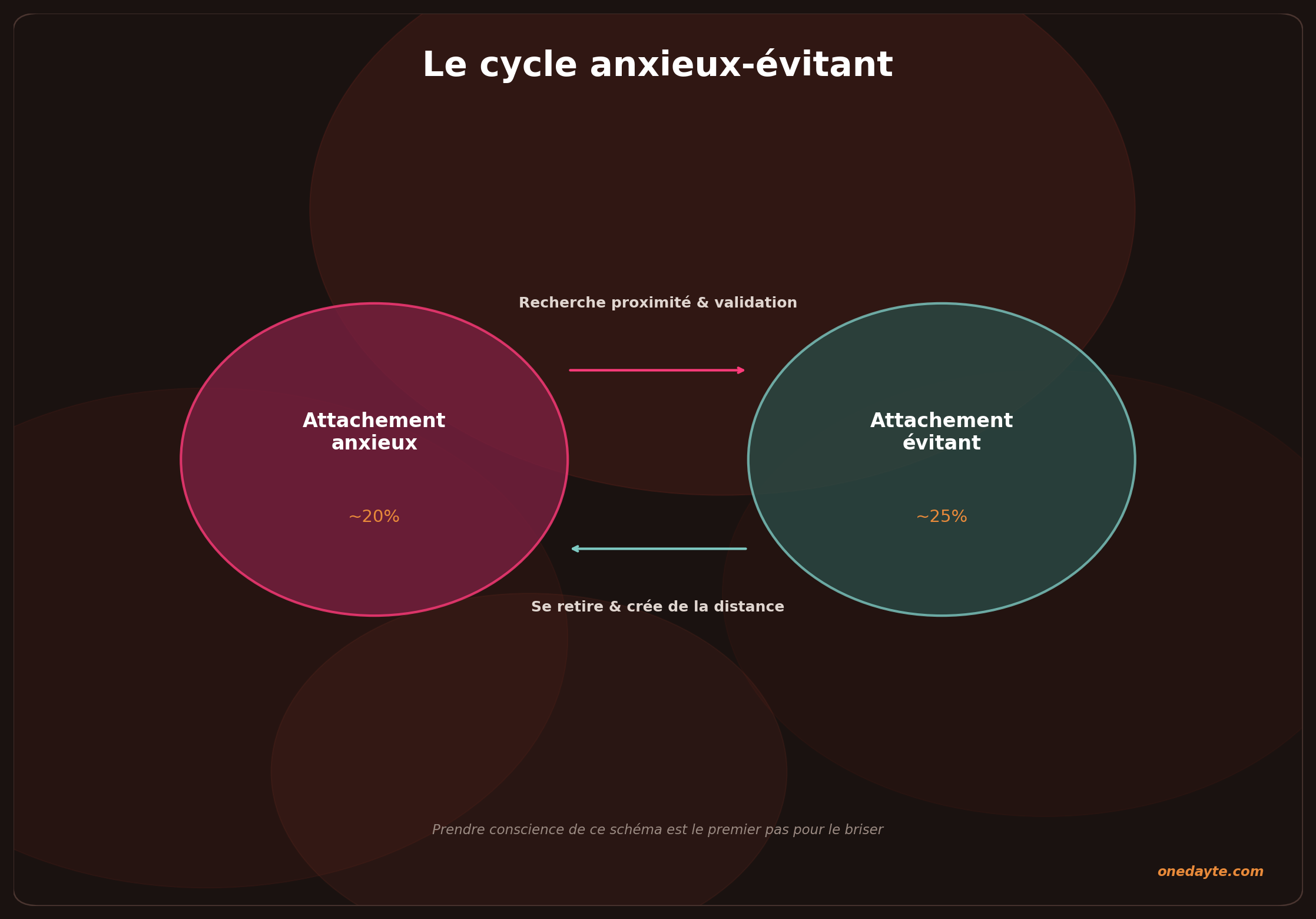 Infographie : Dynamique anxieux evitant - Onedayte